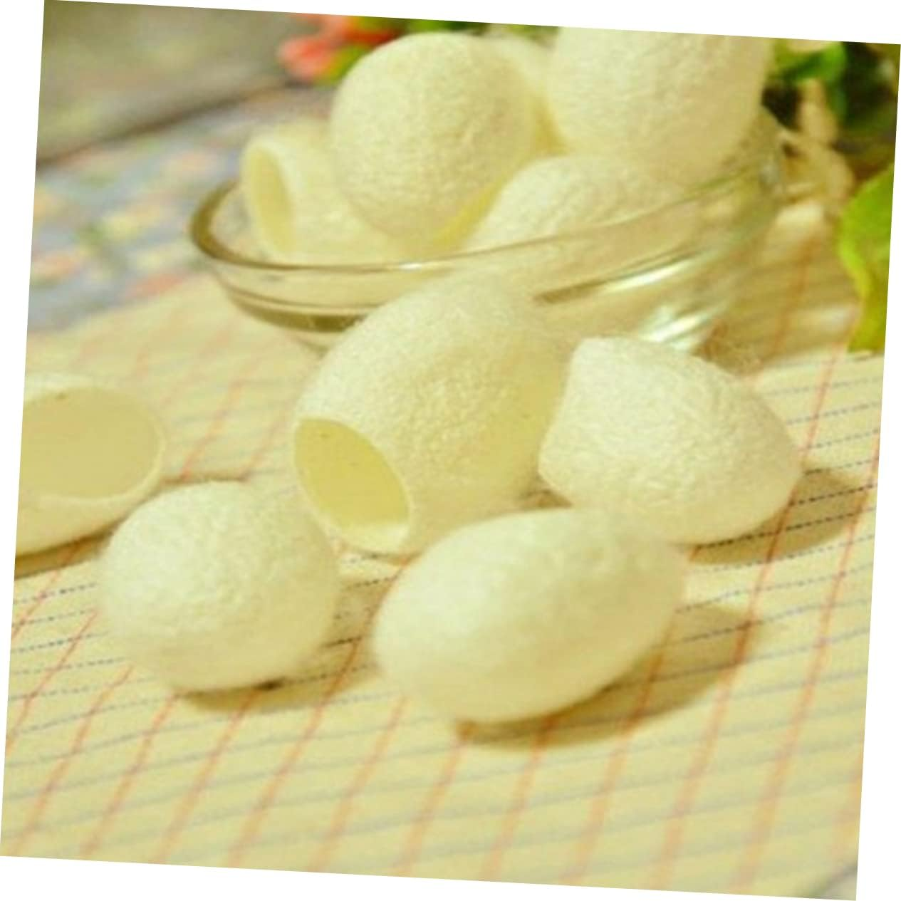 600Pcs Natural Silkworm Face Scrub Balls Care Exfoliator for Blackhead Removal image number 1
