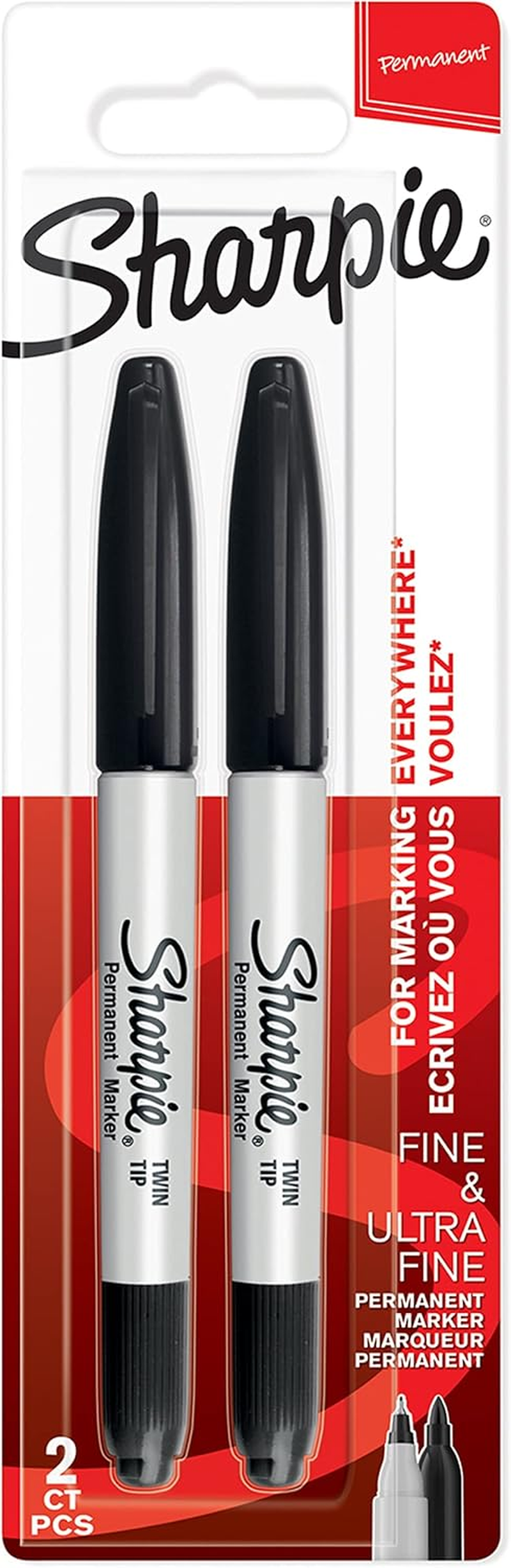 Sharpie 2065409 Twin Tip Permanent Marker (Pack of 8)