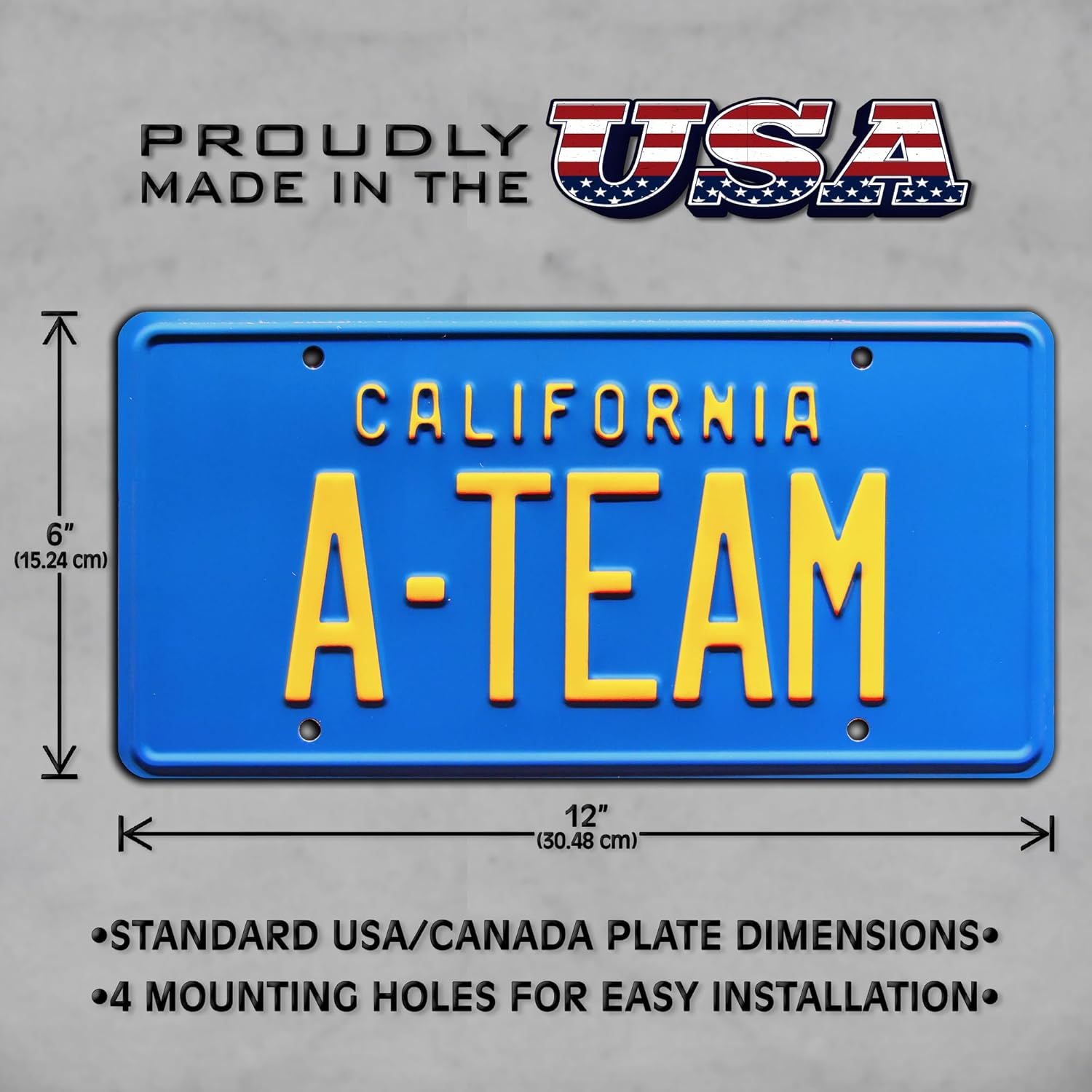 The A-Team | A-TEAM | Metal Stamped License Plate image number 5