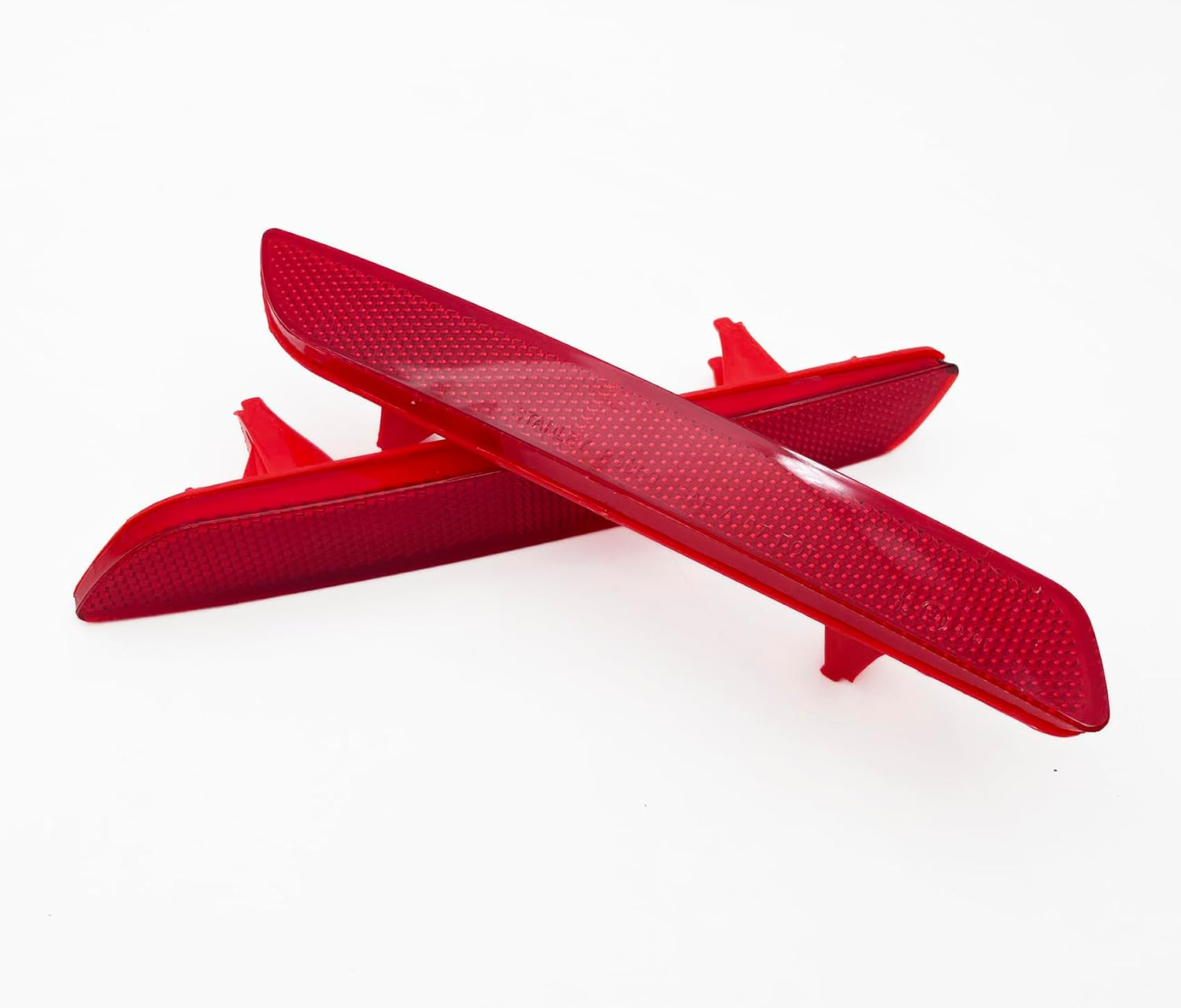 Fits for Honda CRV CR-V 2010 2011 Rear Mounted Bumper Reflector Red Marker Lights Lens Trim Rear Left and Right Brake Lamps