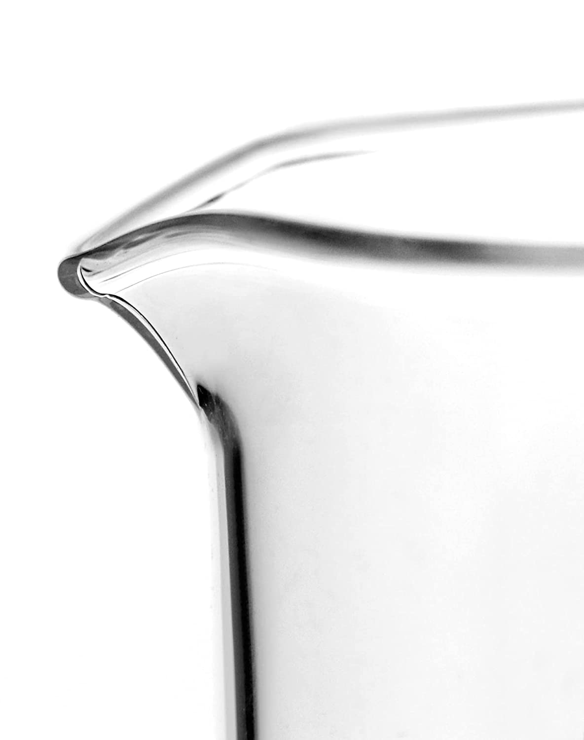 QWORK 5 Pcs Graduated Borosilicate Glass Beaker 5Ml 10Ml 25Ml 50Ml 100Ml Set for Science Lab Kitchen