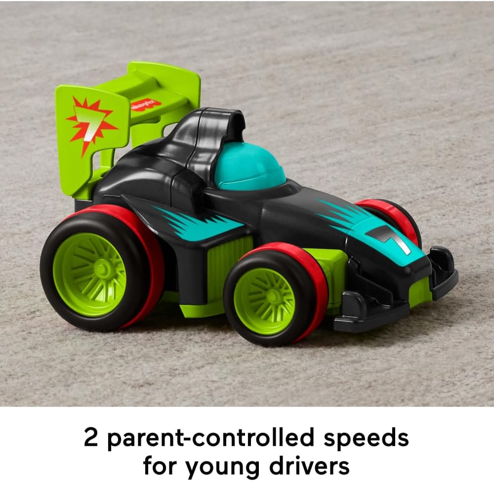 Fisher-Price Preschool Toy Remote Controlled Car My Easy RC with 2 Speeds for Kids Ages 3+ Years image number 5