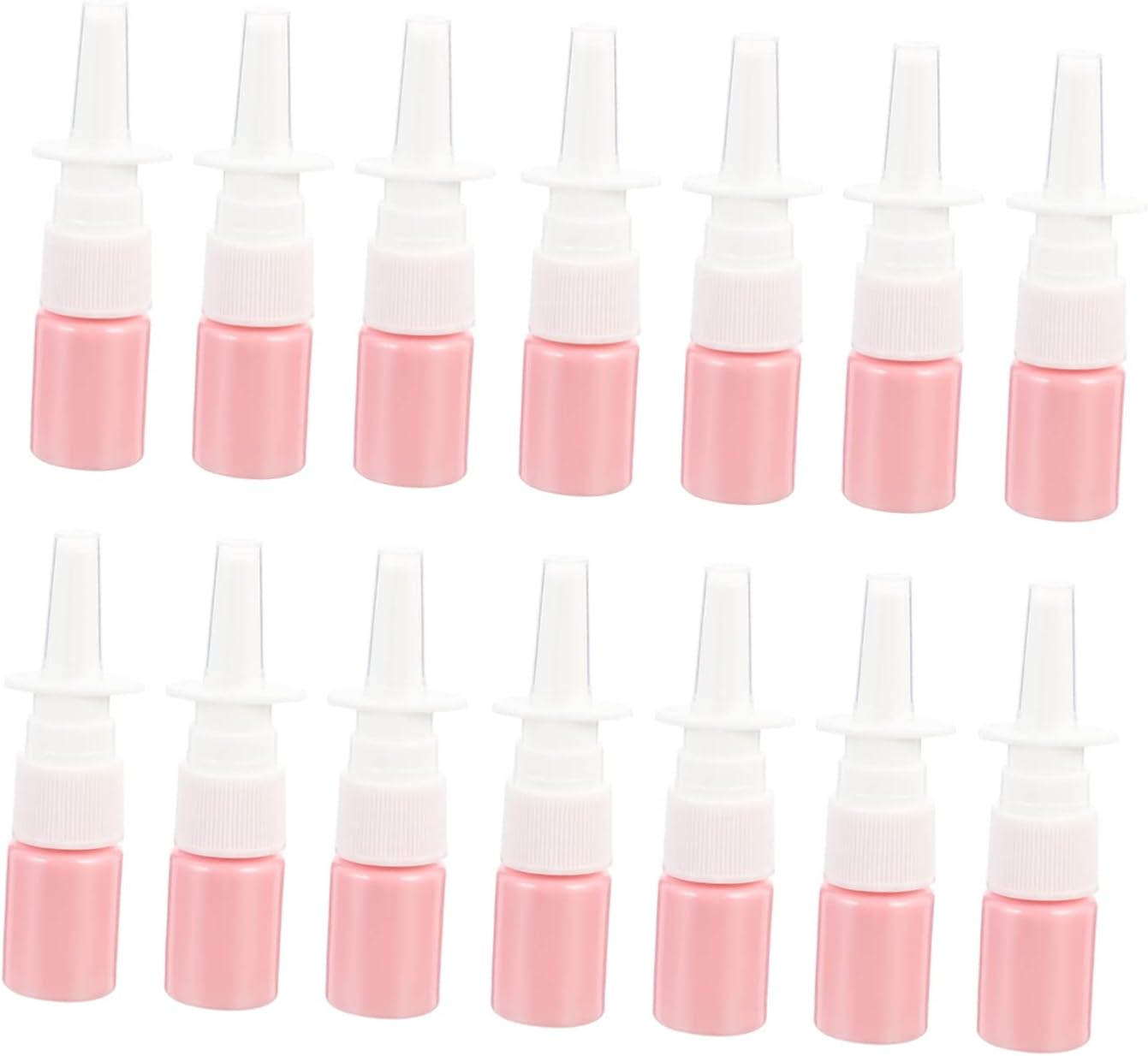FRCOLOR 50Pcs 5Ml PET Nasal Spray Bottle Set Small Empty Refillable Travel Bottles for Saline Water Essential Oils Skin Lotion image number 2