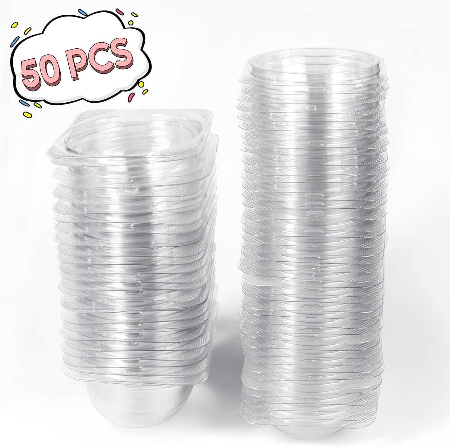 Cocoa Bomb Boxes Spherical Chocolate Bomb Package Box Small Cupcake Box 50 Pack image number 6