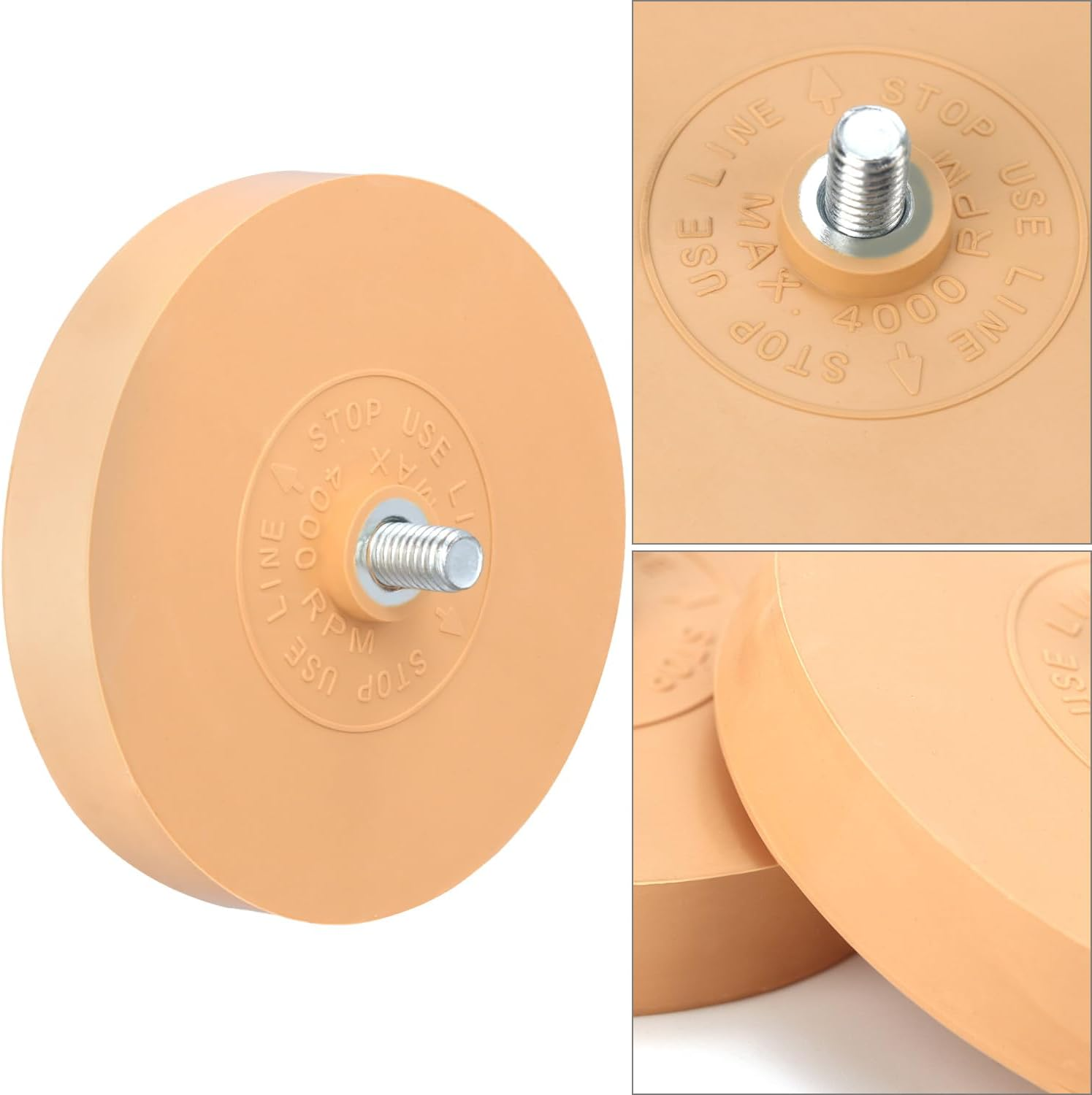 QWORK&reg; Pack of 2 Foil Erasers, Sticker Eraser for Removing Pinstripes, Stickers, Self-Adhesive Vinyl Stickers from Cars, Motorhomes, Boats and More, 90Mm image number 2