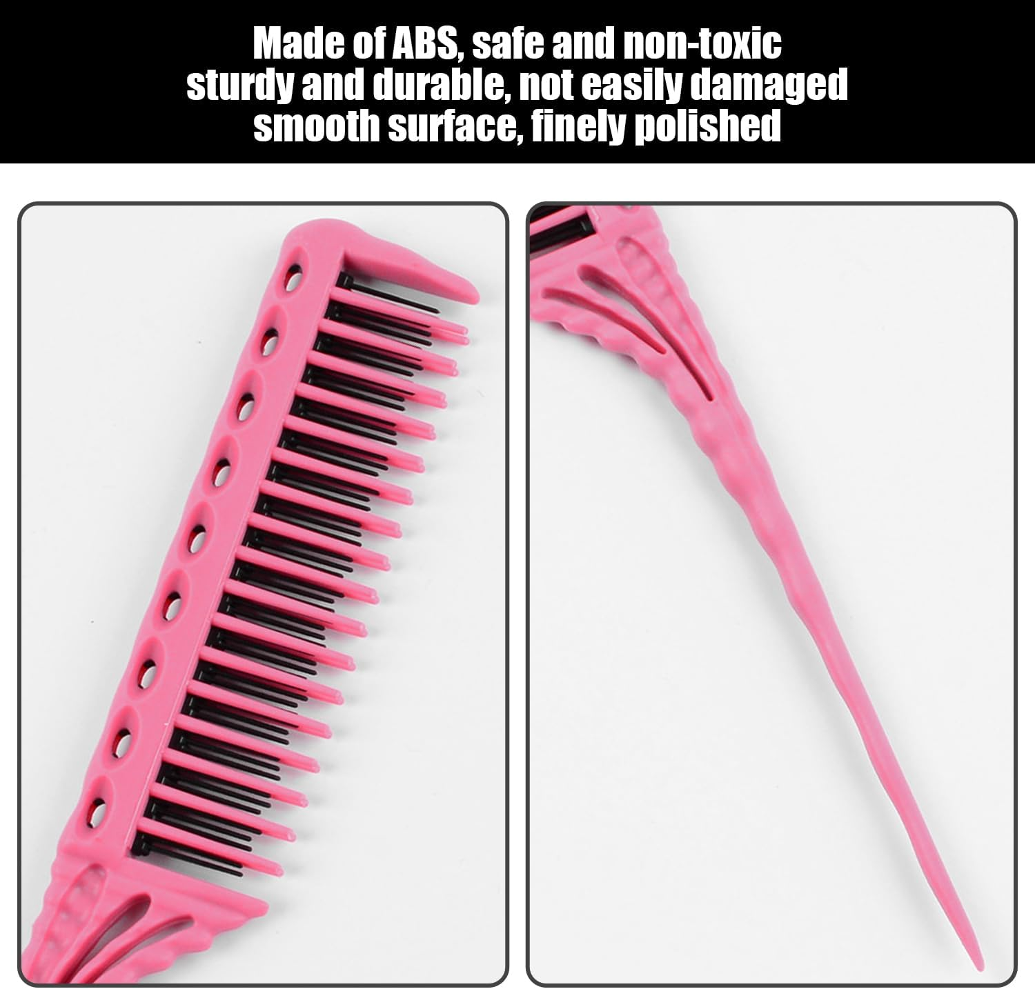 3 Pieces Plastic Comb, Hair Salon Tool, Styling Comb, Hair Styling Tool, Hair Fighter Tool image number 2