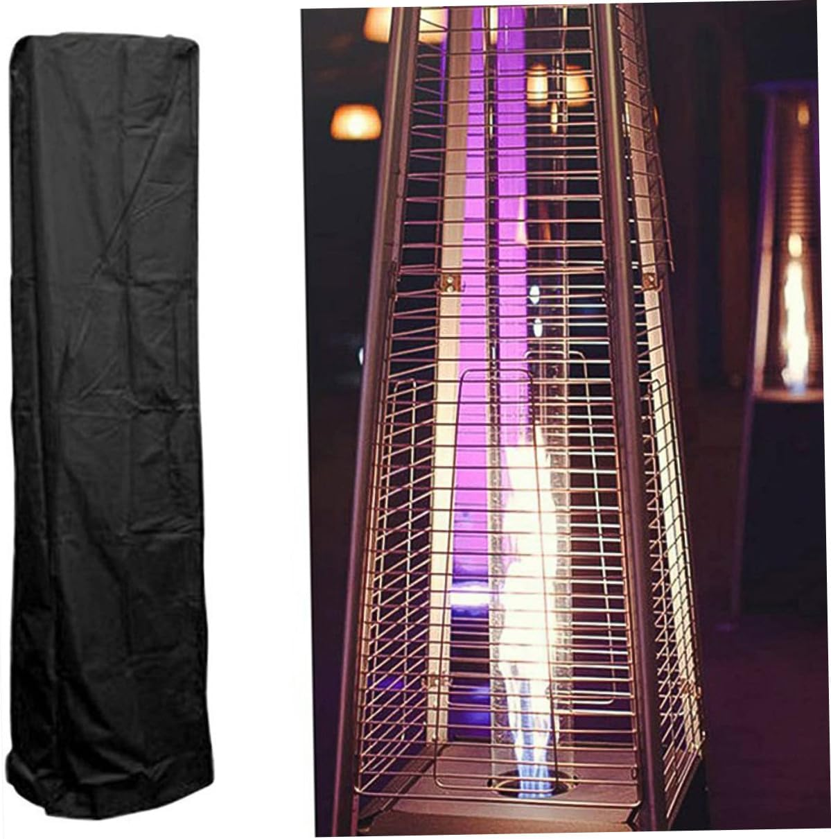 Heavy Duty Patio Heater Cover Oxford Fabric Protective Guard for Outdoor Garden Heater with Bottom Drawstring Stain-Resistant and Windproof image number 5