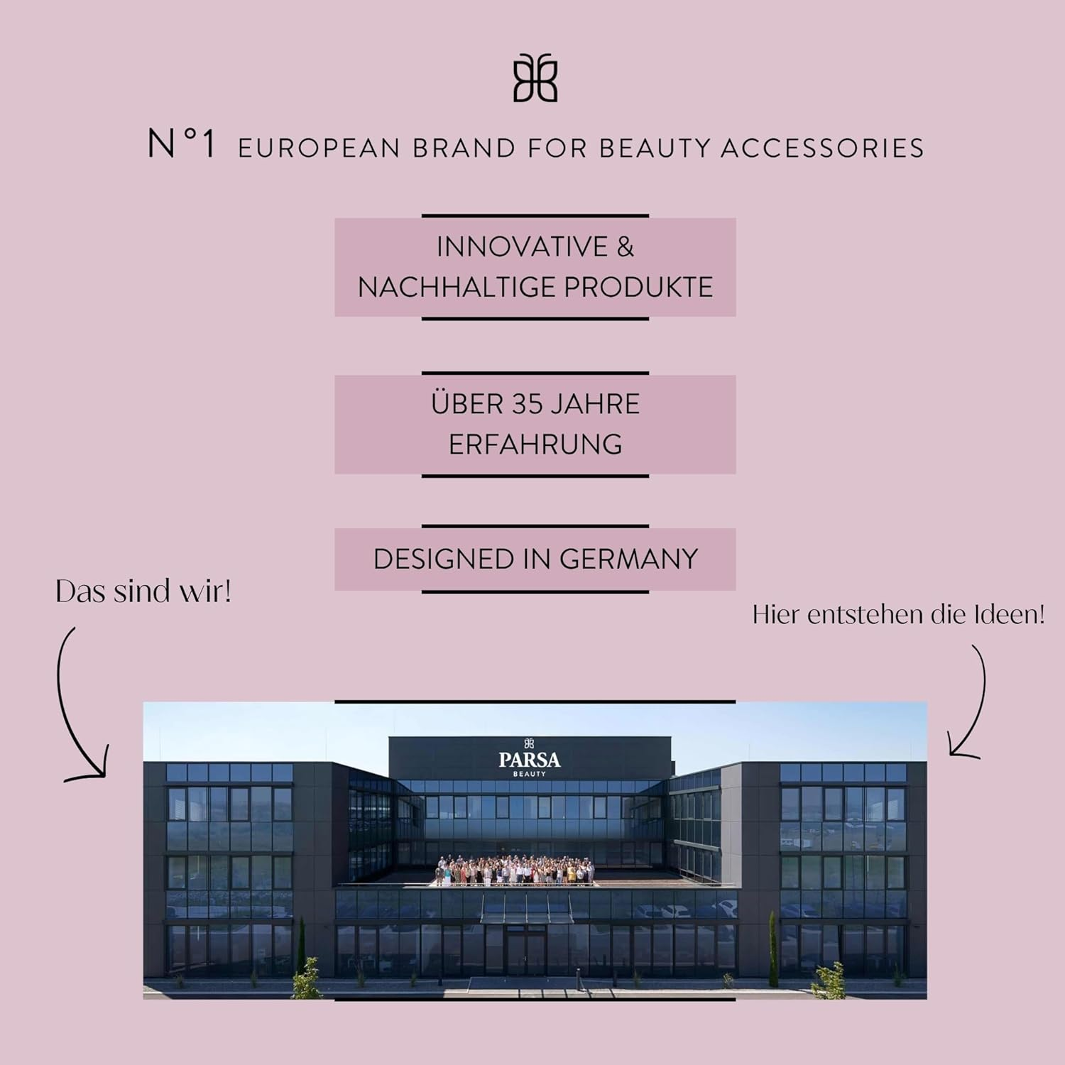 PARSA Beauty LOV.U Detangling Brush Wet & Dry (Pink) - Hair Brush with Multi-Flexible Nylon Pins - Hair Brush - Hair Brush Women - Hair Brush image number 1