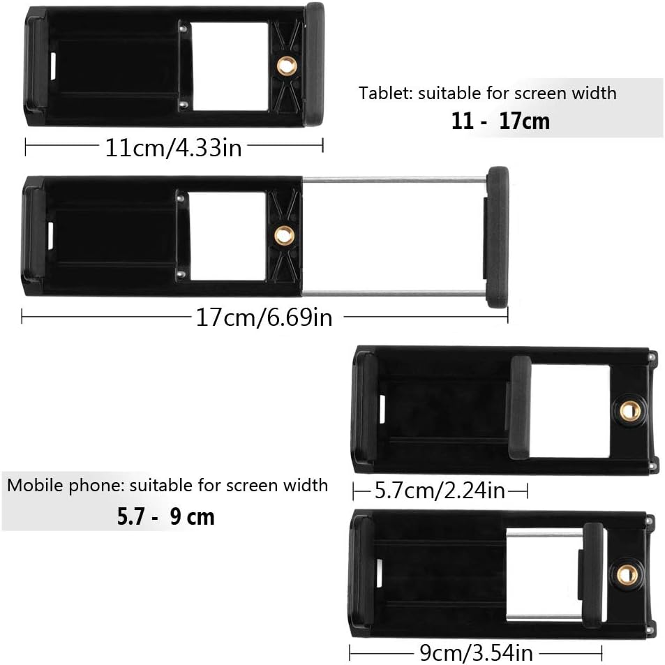 Mr.Power Muti Functions Microphone Mic Stand Mount Phone Holder Clip for Tablet PC Compatible with Ipad, Iphone, Samsung, Moto, Huawei, HTC, Google, Blackview, Smart Phones (Tablet Holder) image number 1