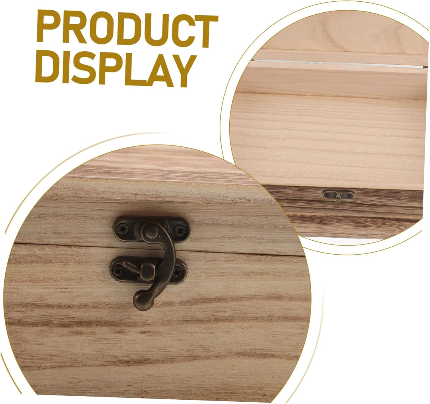 2Pcs Wooden Bible Storage Box Lid for Jewelry Keepsake Cards Classic Decor Natural Wood Finish Secure Lock Versatile Use Book Shape Design image number 6