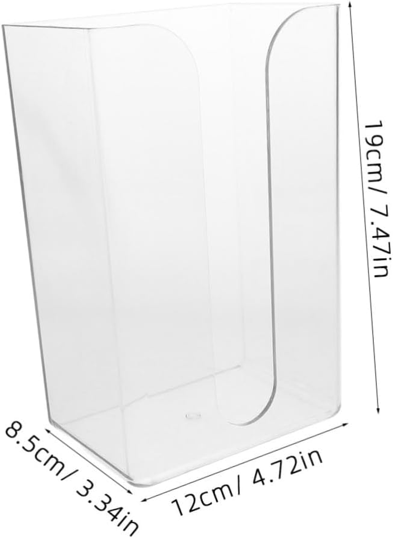 2Pcs Punching Free Wall Mounted Tissue Box Holder Plastic Non-Perforated Facial Tissues Box Storage Suitable for Bathroom Kitchen Toilet image number 4