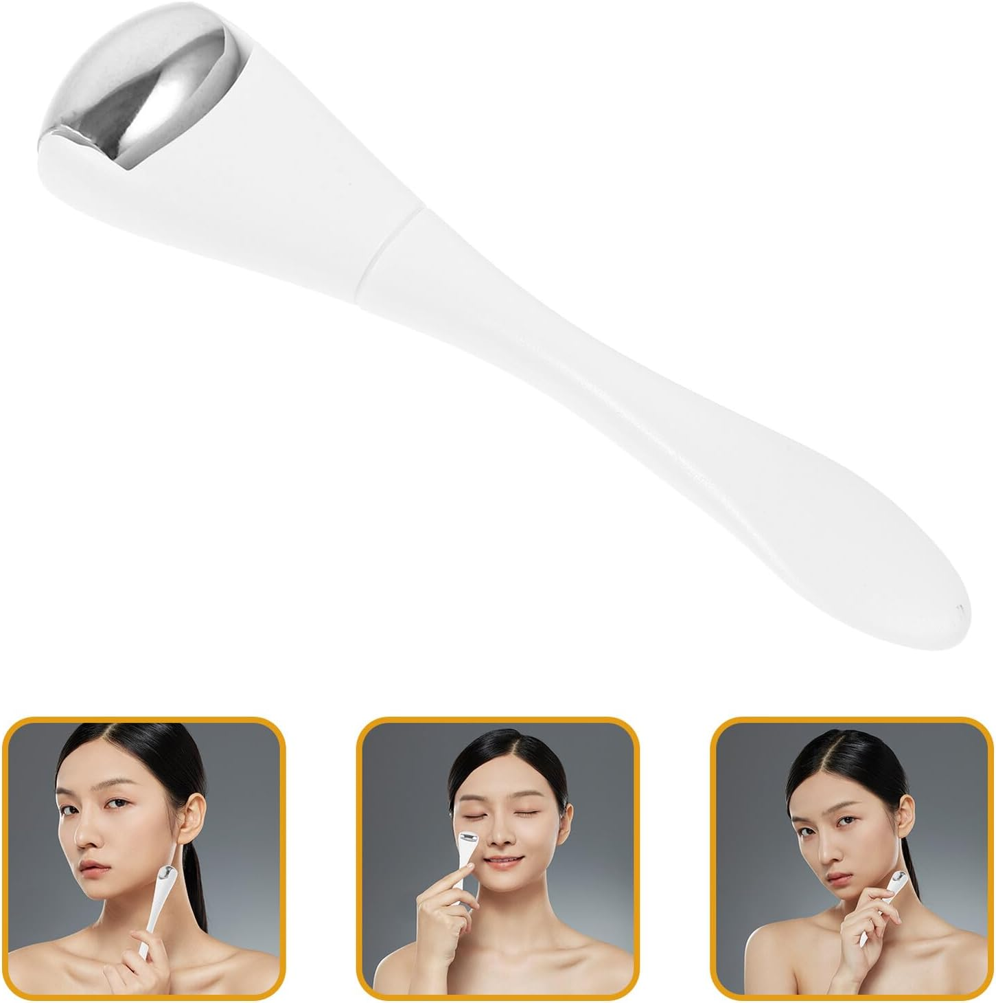 Ice Roller for Eyes and Face White Facial Ice Roller Tool for Eye Puffiness and Skin Care for &rsquo; and Face Care image number 6