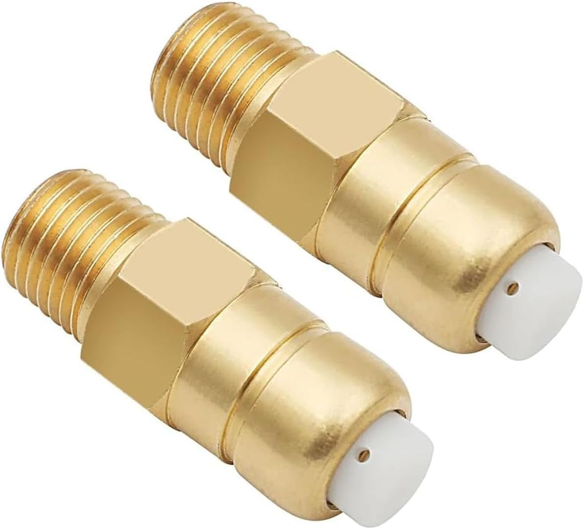 Lexziuo 2 Pieces Thermal Release Valve for Pressure Washer Pump, 1/4 Inch NPT Thermal Relief Valve Replacement, Pump Protector for Pressure Washer Accessories