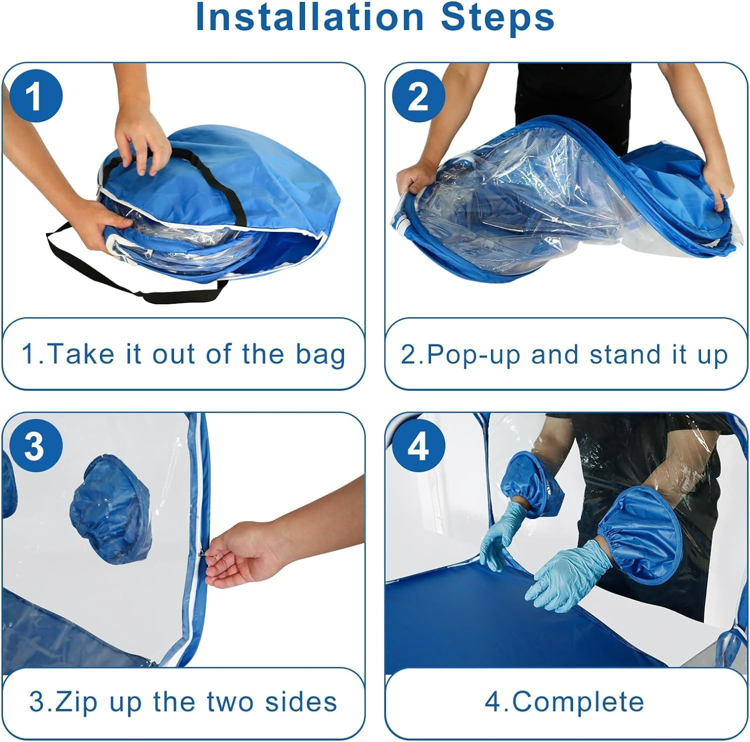 Mushroom Monotub Growing Kit Large, 35.5X23.5X23.5Inch Foldable Mushroom Grow Bags for Spores Horticulture Supplies, Large Still Air Box -Pop up Mushroom Grow Tent