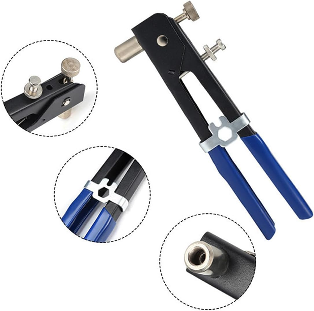 107-Piece, Rivet Nut Tool Kit, Nutsert Gun Wrench Set with M3-M8 Mandrels, Comprehensive Riveting Set for Versatile Fastening image number 4