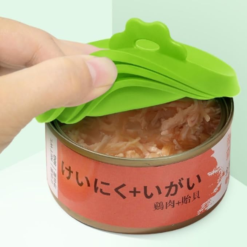 Silicone Pet Food Can Cover 4 / Set Silicone Can Cover 1 Pack 3 Standard Size General Purpose Cat and Dog Food Can Cover Dishwasher Safe