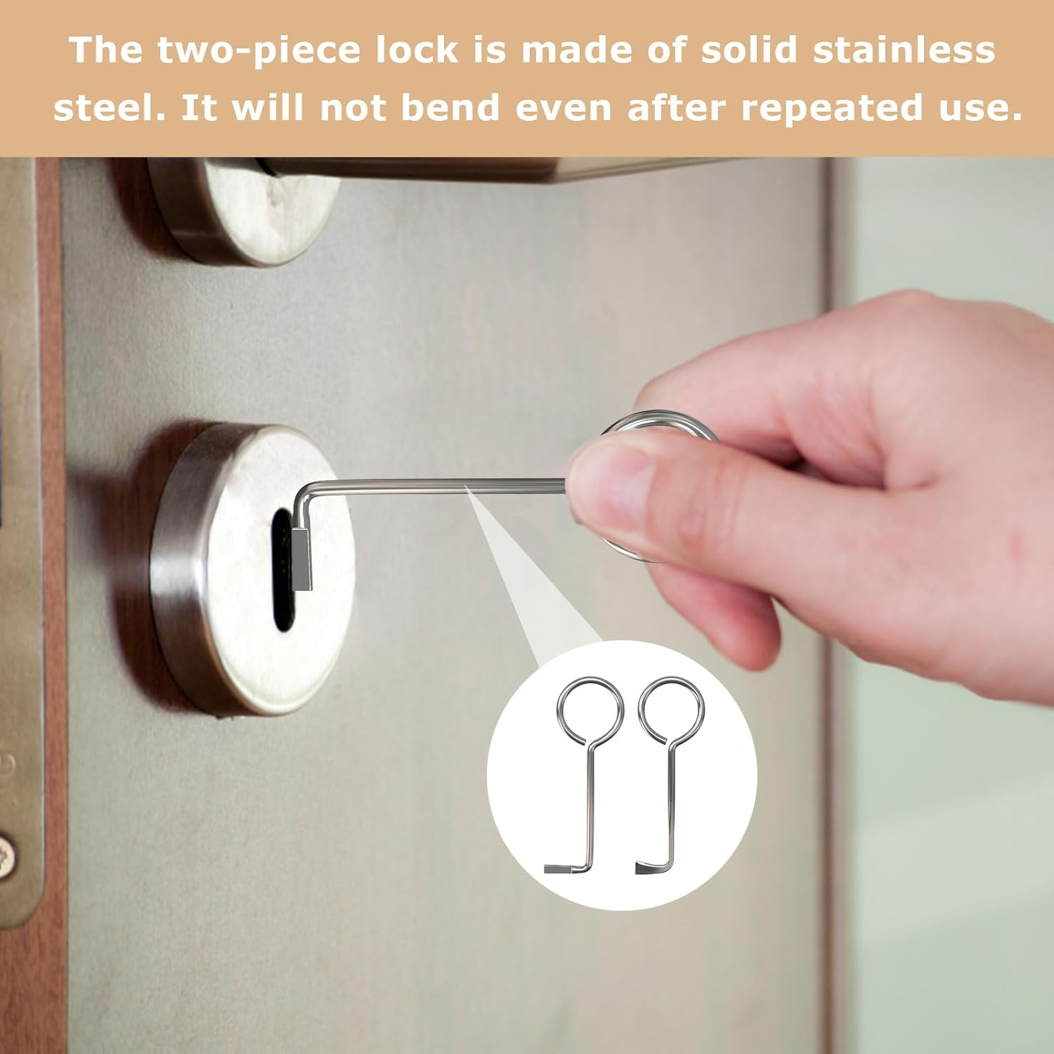 DAAIZIII Set of 2 Professional Lock Pick Set, Deadlock Key, Door Opening Tool, Universal Deadlock Key, Lock Pick Set, Professional, Beard Key, Lock Pick for Coloured Beard Lock Opener image number 3