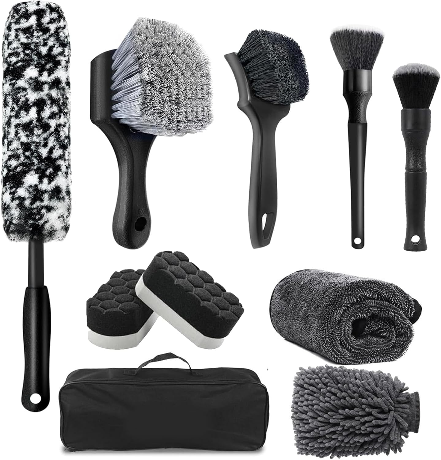 Car Cleaning Kit, Automotive Detailing Tools Set (8 PCS) image number 2