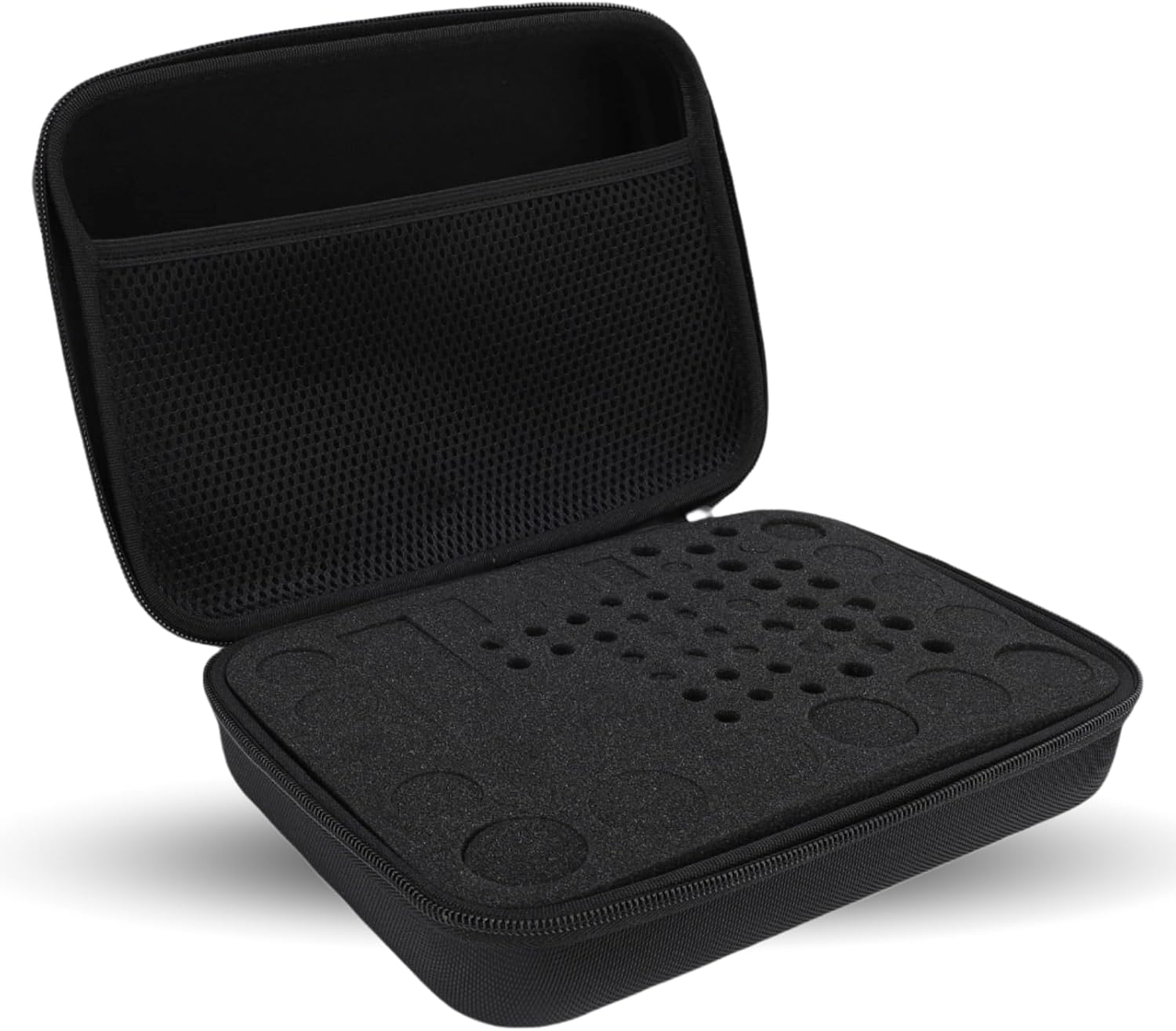 Battery Organizer Storage Box, Hard Carrying Case Holder with Pre Cut Sponge Compartments, Stores & Protects AA AAA C D 3V 9V Batteries and Tester image number 3