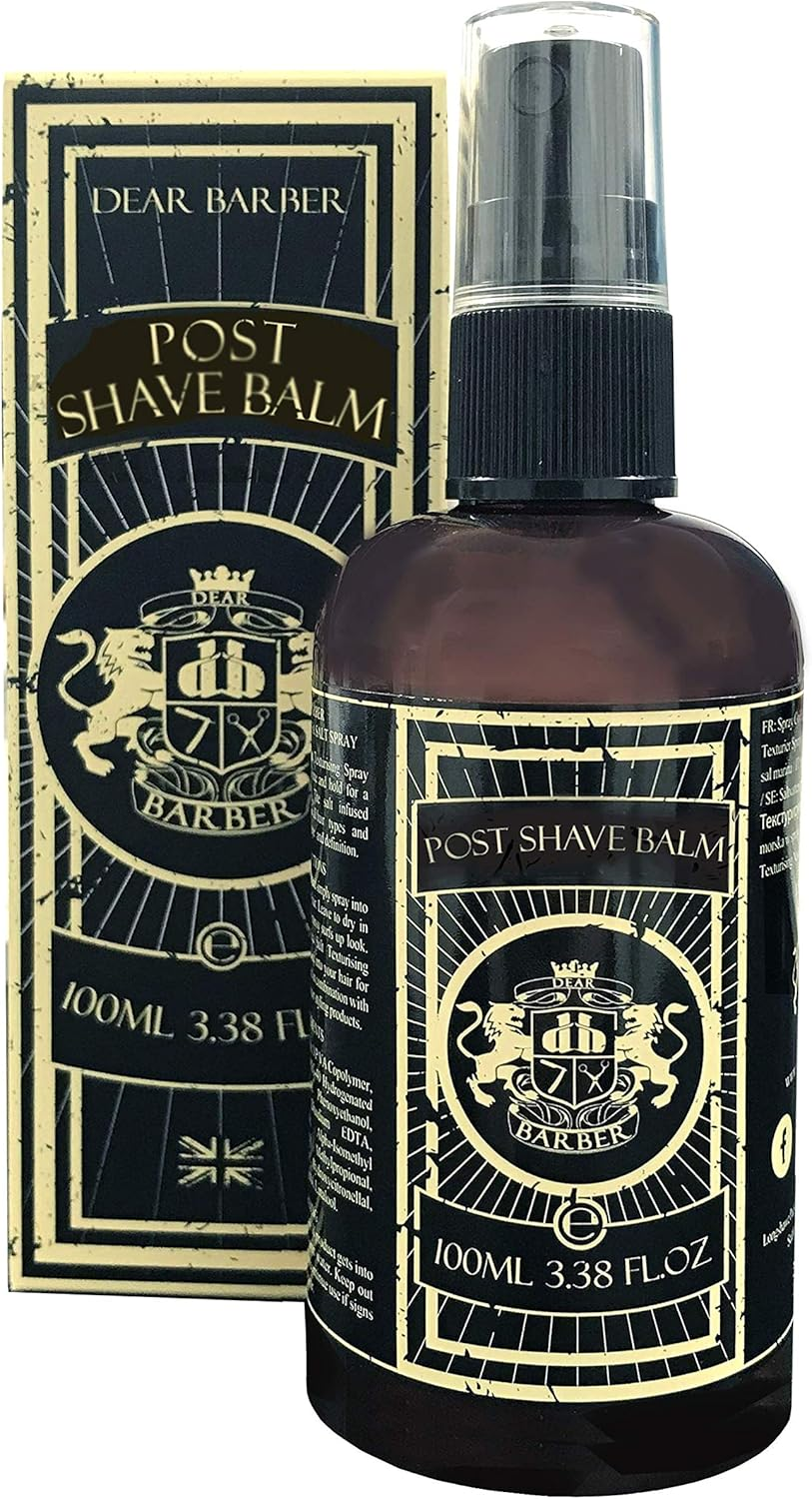 Dear Barber Men'S Moisturising Post Shave Balm, Moisturising and Hydrating Post Shave Balm, Reduce Skin Irritation, Tames Razor Burn, Infused Signature Scent, 100Ml image number 5