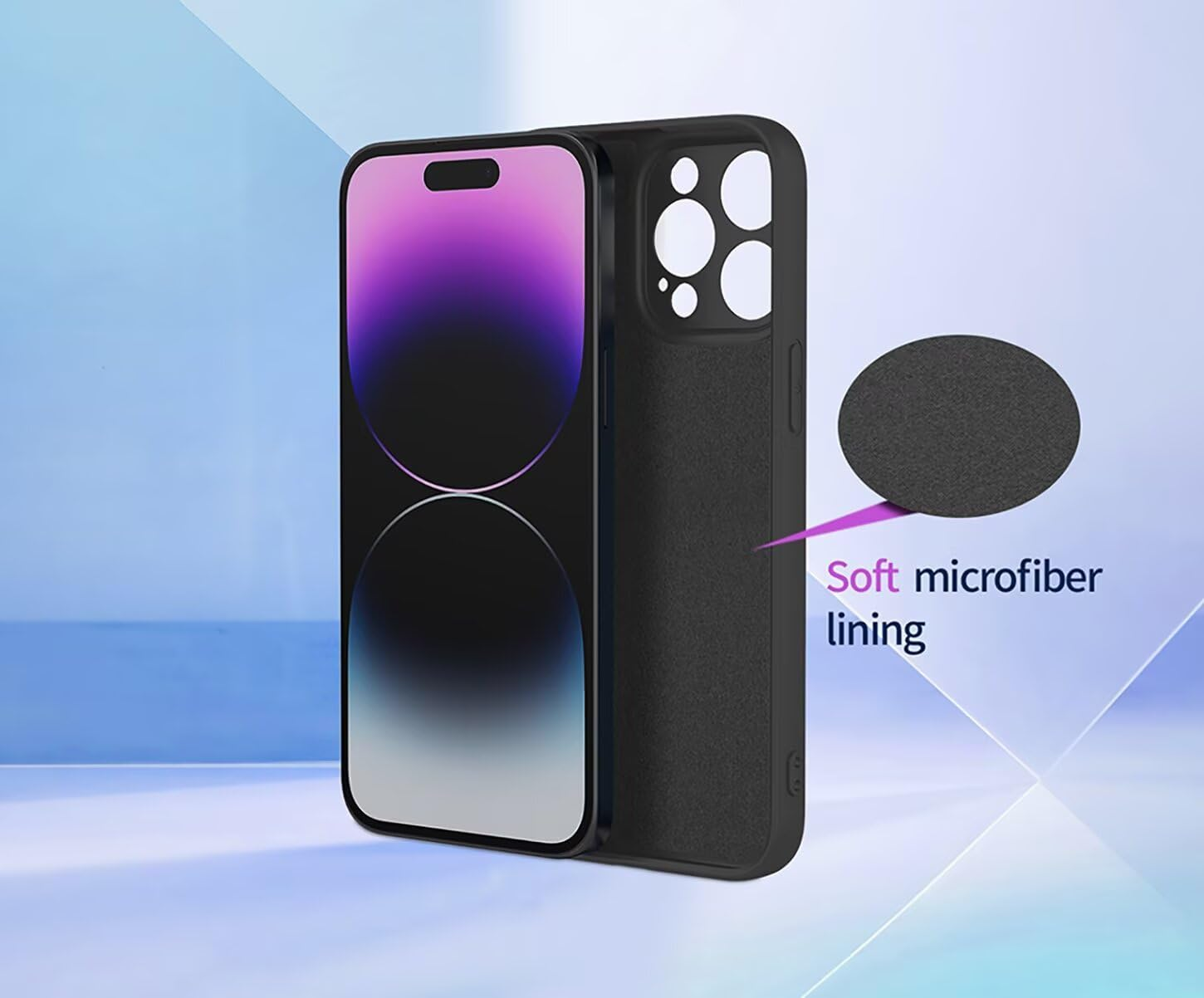 ILING Case for Oppo A40 4G / Oppo A40M / Oppo A60 5G, Elegant Flowers Vines or Cute Panda Pattern Soft Liquid Silicone TPU Bumper Shockproof Protective Case Ultra Thin Mobile Phone Case (Black A92) - Black A92 image number 2