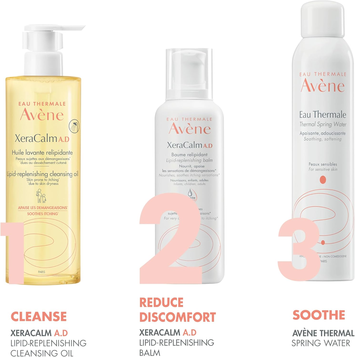 Eau Thermale Av&egrave;ne Xeracalm A.D Lipid-Replenishing Balm, Atopic Dermatitis, Eczema-Prone, No Preservatives, Fragrance-Free image number 3