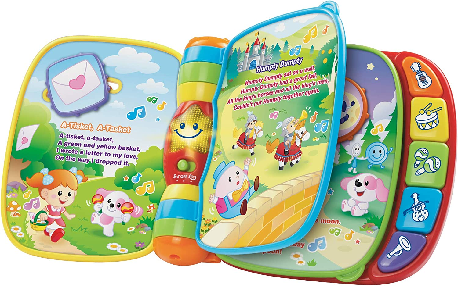 Vtech Musical Rhymes Book - Educational Activity Toy - 166703 - Multicoloured image number 3