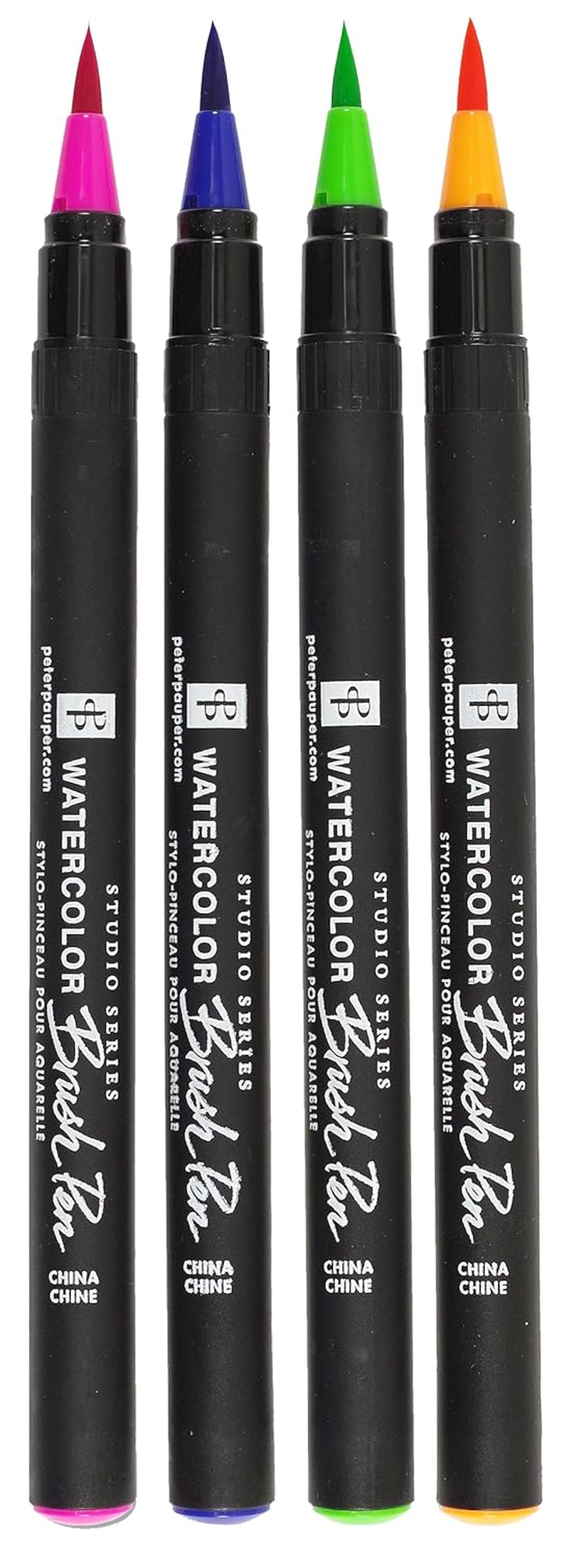 Studio Series Watercolor Brush Marker Pens (Set of 24 Pens, plus Bonus Water Brush), Great for Hand Lettering, Calligraphy, Manga, Comics, Adult Coloring Books, Journals, and All DIY Drawing Art image number 3
