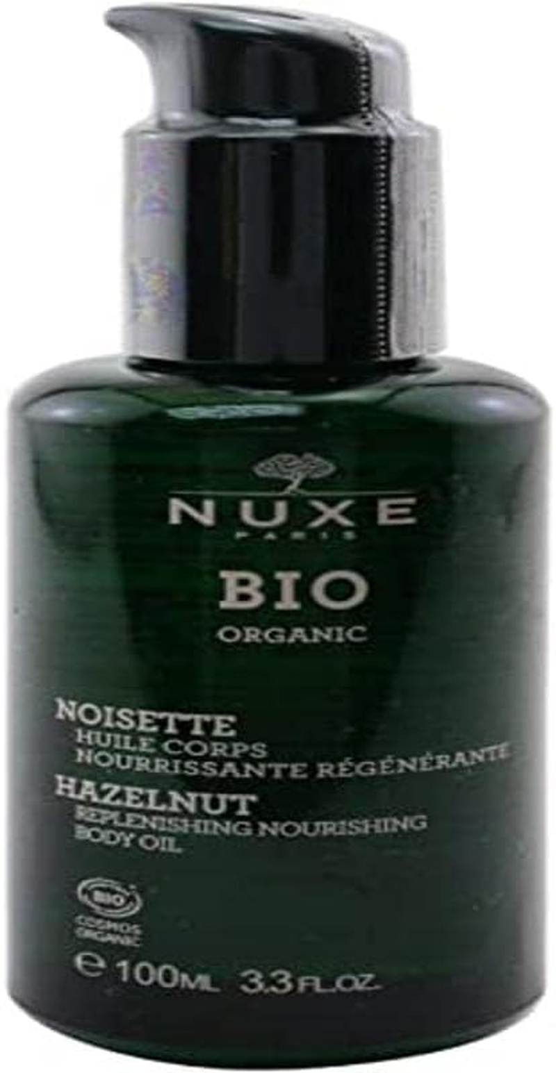 Nuxe Bio Organic Hazelnut Replenishing Nourishing Body Oil 100Ml Black