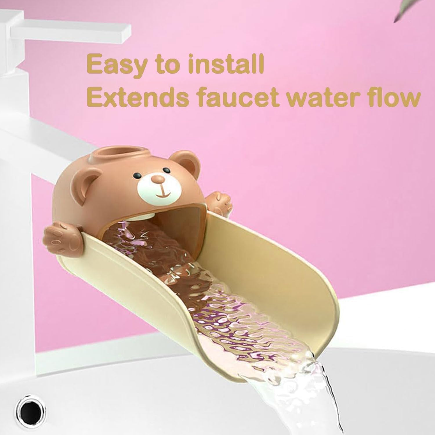 YIRANJIA 2-Pack Faucet Extender for Sink - Easy-To-Use Temperature-Sensitive Extensions for Toddlers & Kids - Bathroom & Kitchen Hand Washing Faucet Add-Ons image number 2