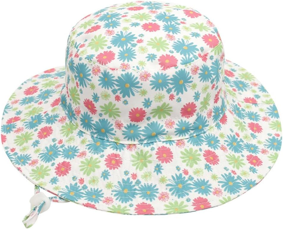 Ptduabenlu Baby Sun Hat Toddler UPF 50+ Summer Sun Protection Cap Infant Beach Wide Brim Bucket Hat for Kids Boys Girls image number 6