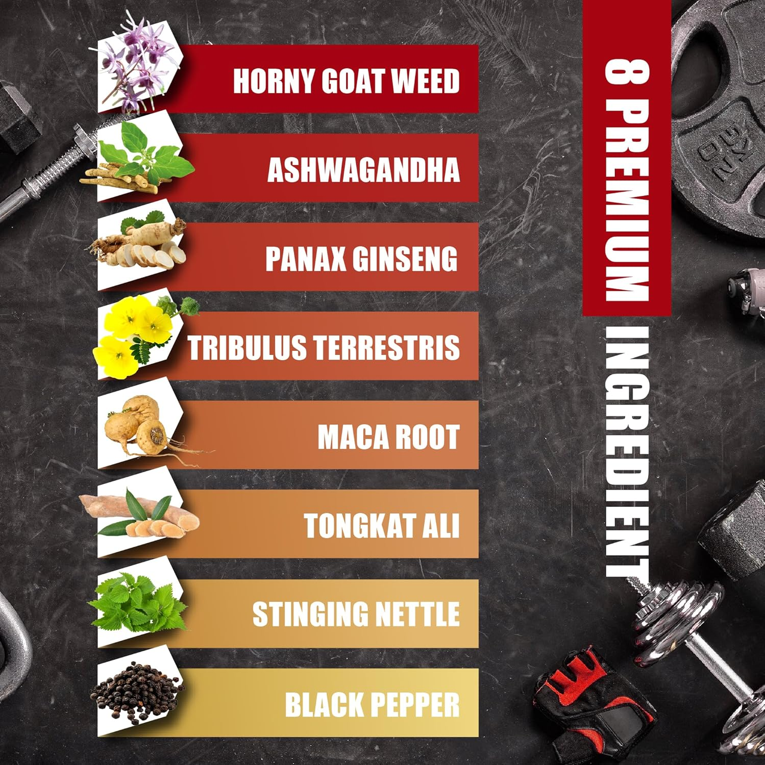 (2 Packs) Horny Goat Weed Capsules with Maca, Tribulus, Ginseng, Ashwagandha, Tongkat Ali - 120 Capsules