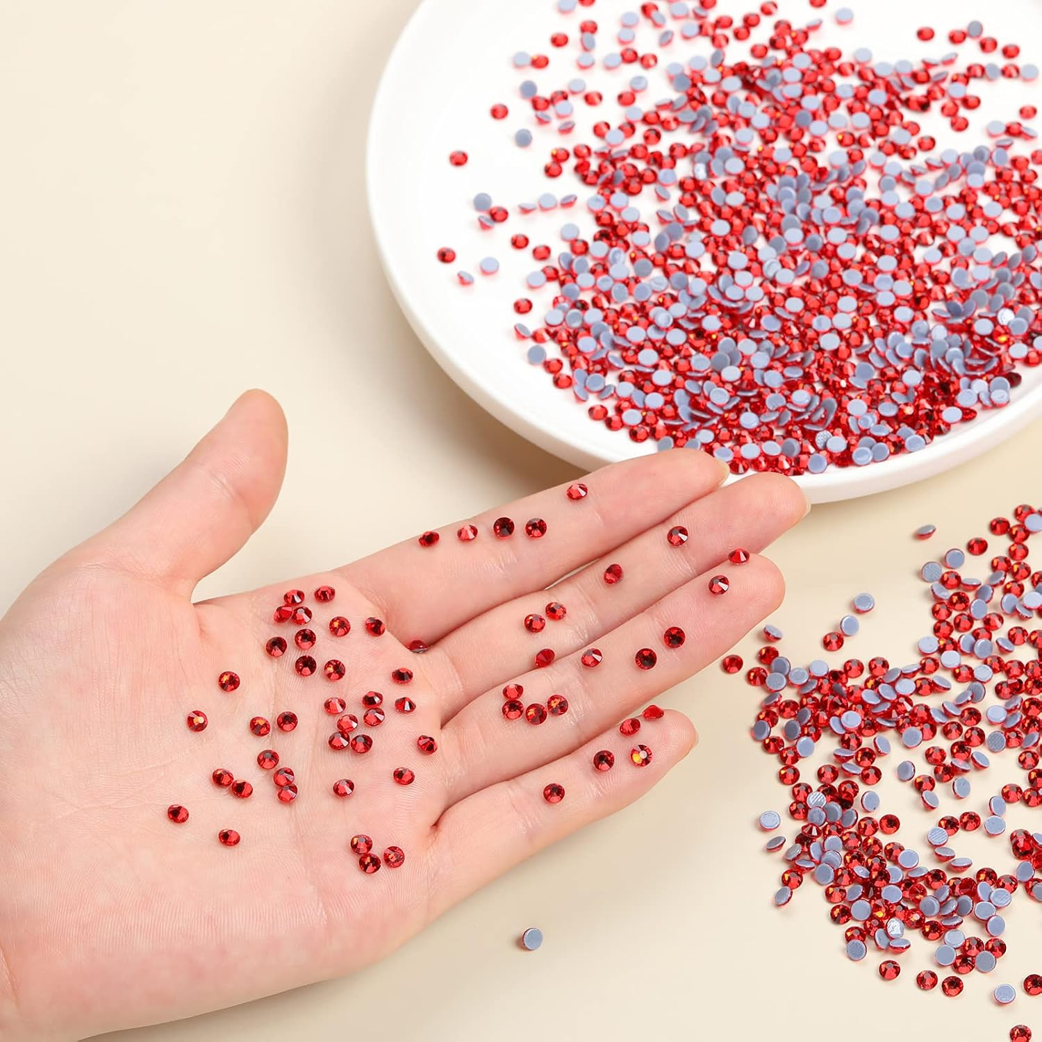 1440 Pieces Hotfix Rhinestones Crystals Hot Fix Clear AB Crystals round Flatback Gems Glass Stones Crystal Rhinestones Bulk for Crafts Clothing Dance Costumes, 5Mm image number 5