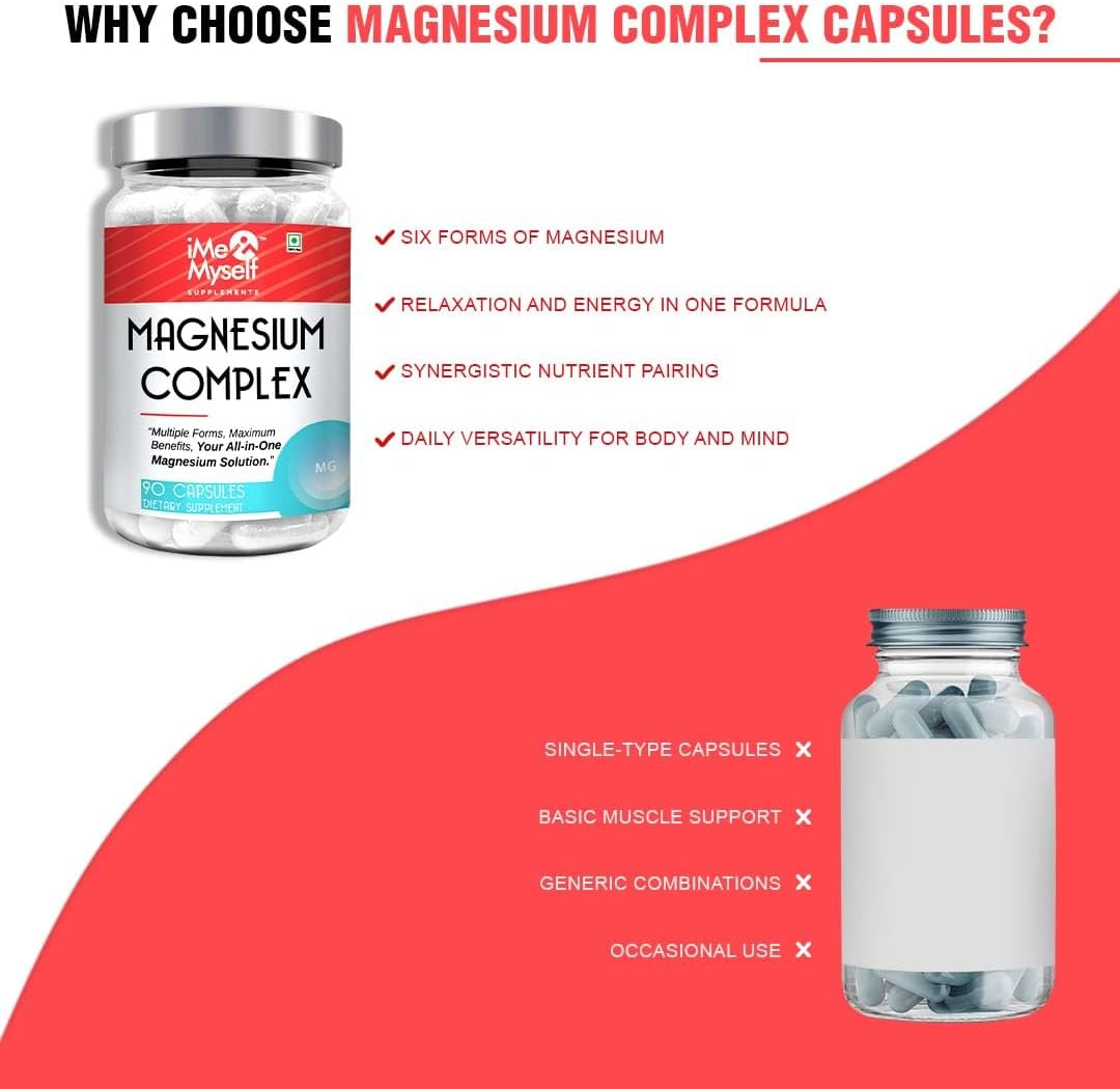 Imemyself Magnesium Complex &ndash; 90 Capsules | All-In-One Magnesium Solution image number 2