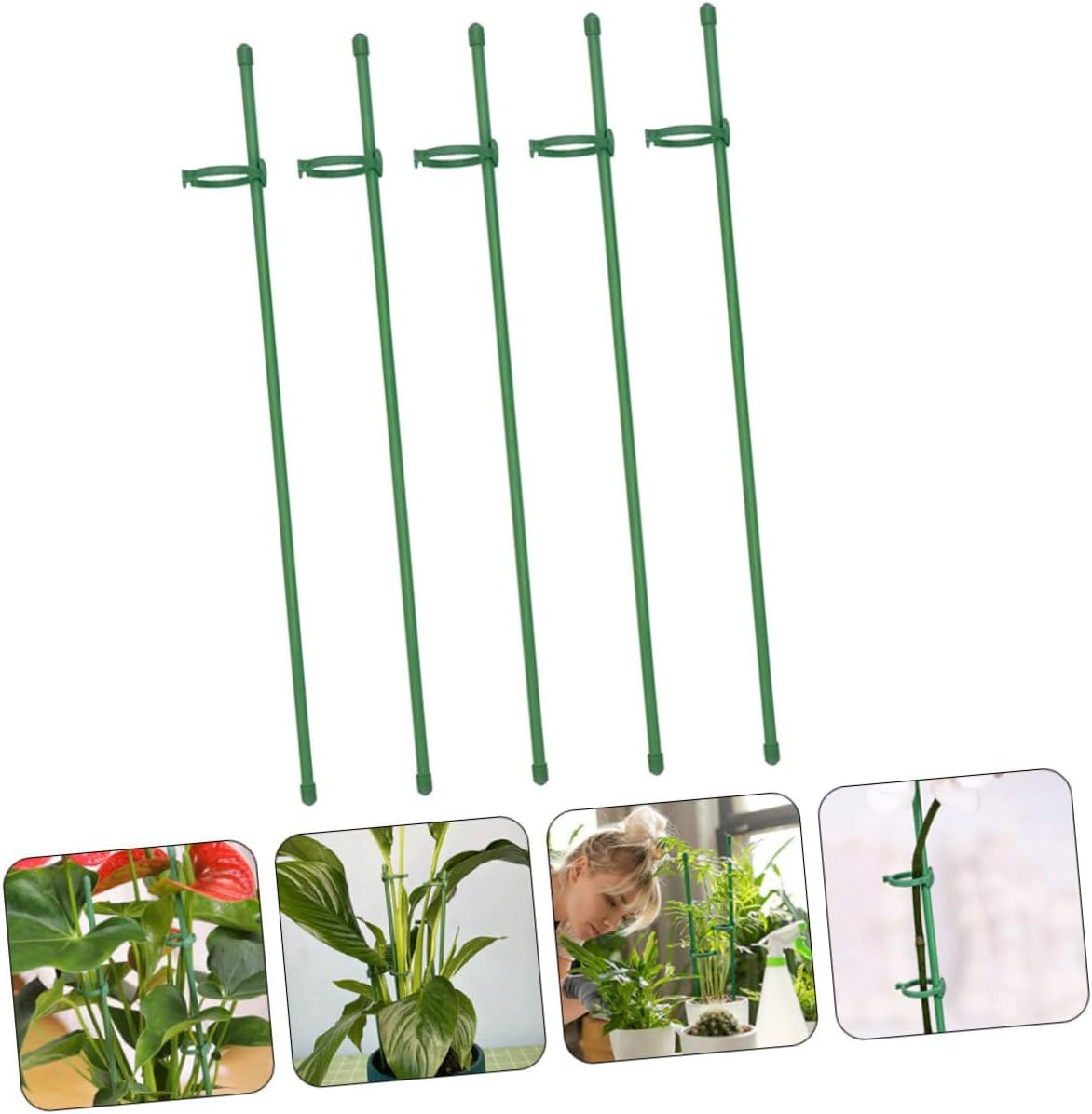 12Sets Plant Support Stakes Garden Floral Flower Support Stake Plant Stem for Healthy Growth for Gardening image number 2