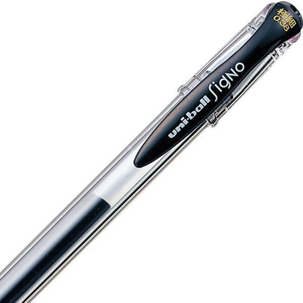 Signo - Uni Gel Ink Pen - UM-151-0.38 Mm - Black - 3 Pcs image number 1