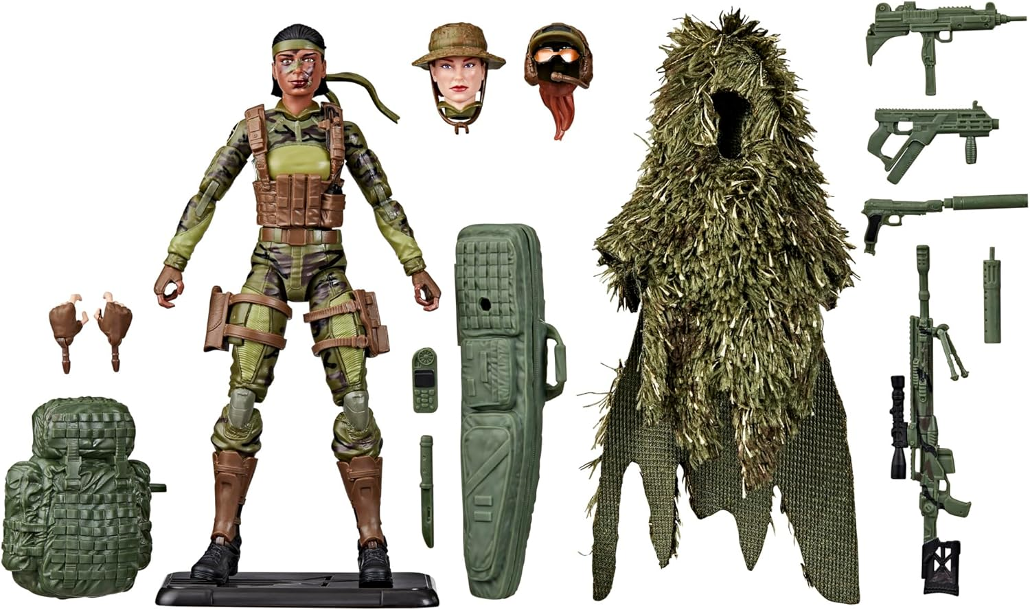 G.I. Joe Classified Series 60Th Anniversary Action Marine - Sniper, Collectible 6 Inch Action Figure with Ghillie Suit and 19 Accessories image number 1
