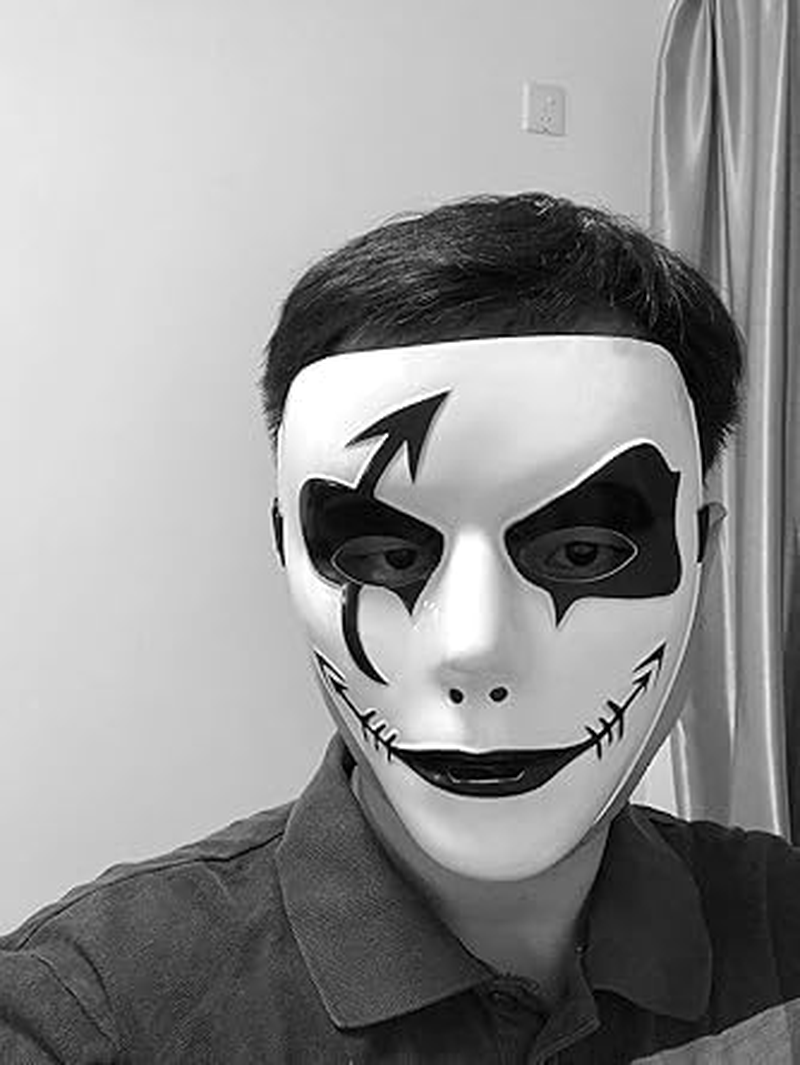 1Pcs Halloween Mask Cool Spooky Party Ghost Cosplay Mask Hip Hop Street Dance Masks Performances Prop