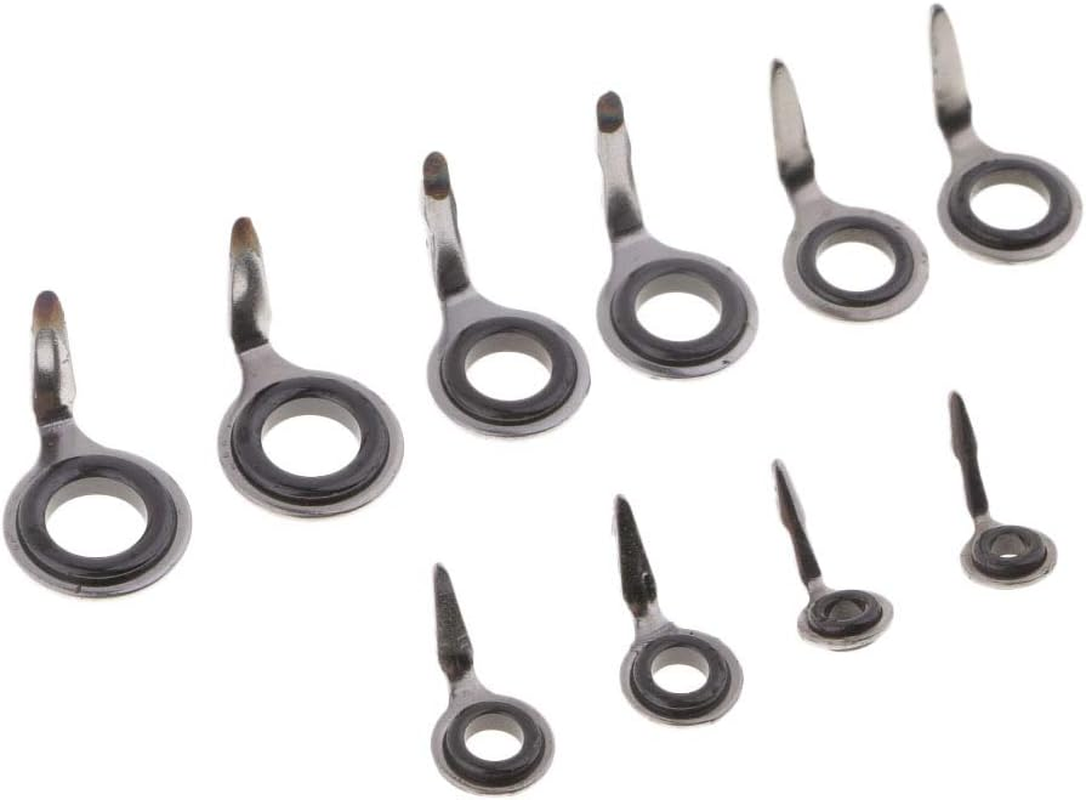 F Fityle 10Pcs Fishing Rod Guides Eye Ring Rod Repair Kit 2Mm, 3Mm, 4Mm, 4.5Mm, 5Mm image number 5