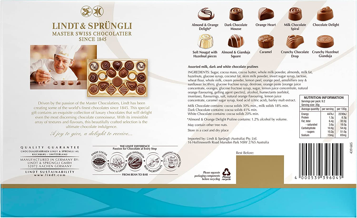 Lindt Master Chocolatier Collection 184G image number 3