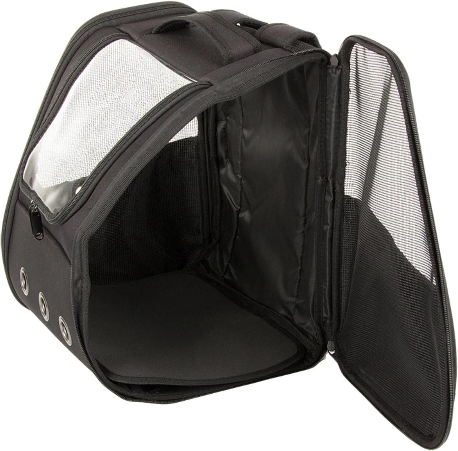 PARENCE. - Cargo Backpack for Cats and Small Dogs - Ventilated & Foldable with Transparent Window - Adjustable Straps, Removable Liner, Ventilated Nets - up to 10Kg