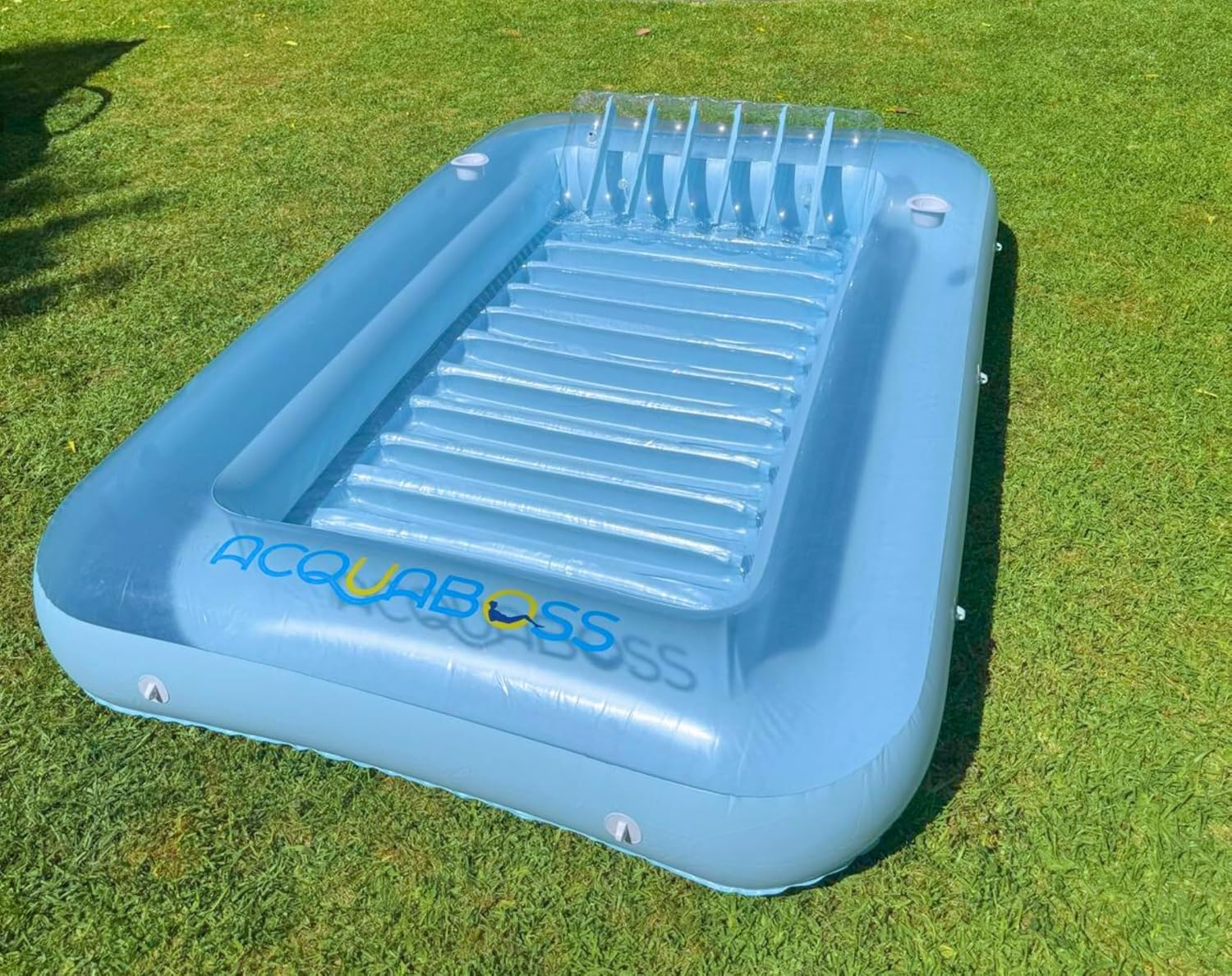 Inflatable Tanning Sun Bed &ndash; Extra-Large Pool Lounger for 2 Adults | Floating Sun Bed, Backyard Mini Pool & Water Lounge | Includes Pillow & Repair Patch | 210X140Cm & 160Kg Capacity image number 3