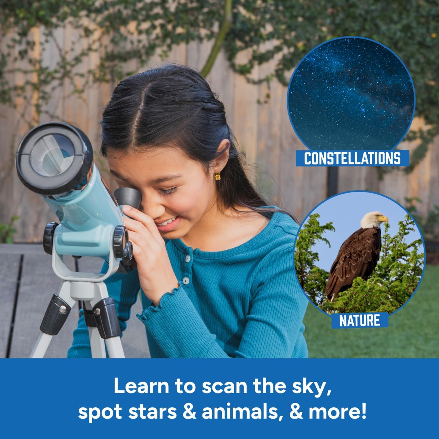 Educational Insights Geosafari&reg; Starview Telescope - Kids Telescope for Beginner Astronomy, Stargazing & Viewing Planets, Science Set for Home or Classroom, Space Discovery & STEM Gifts for Ages 7+ image number 5