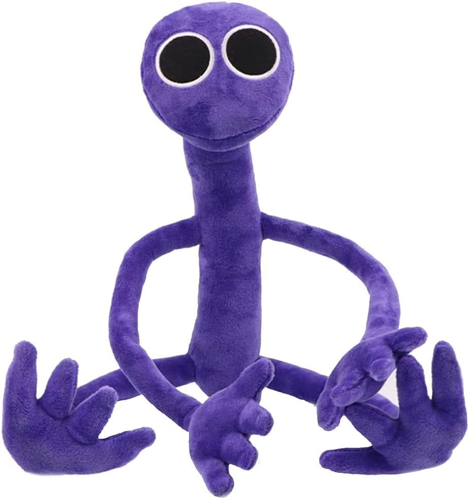 Rainbow Friends Plush Toy Rainbow Friends Plush Cute Plush Doll Gifts for Halloween Thanksgiving Christmas and Game Lovers (Purple) image number 5