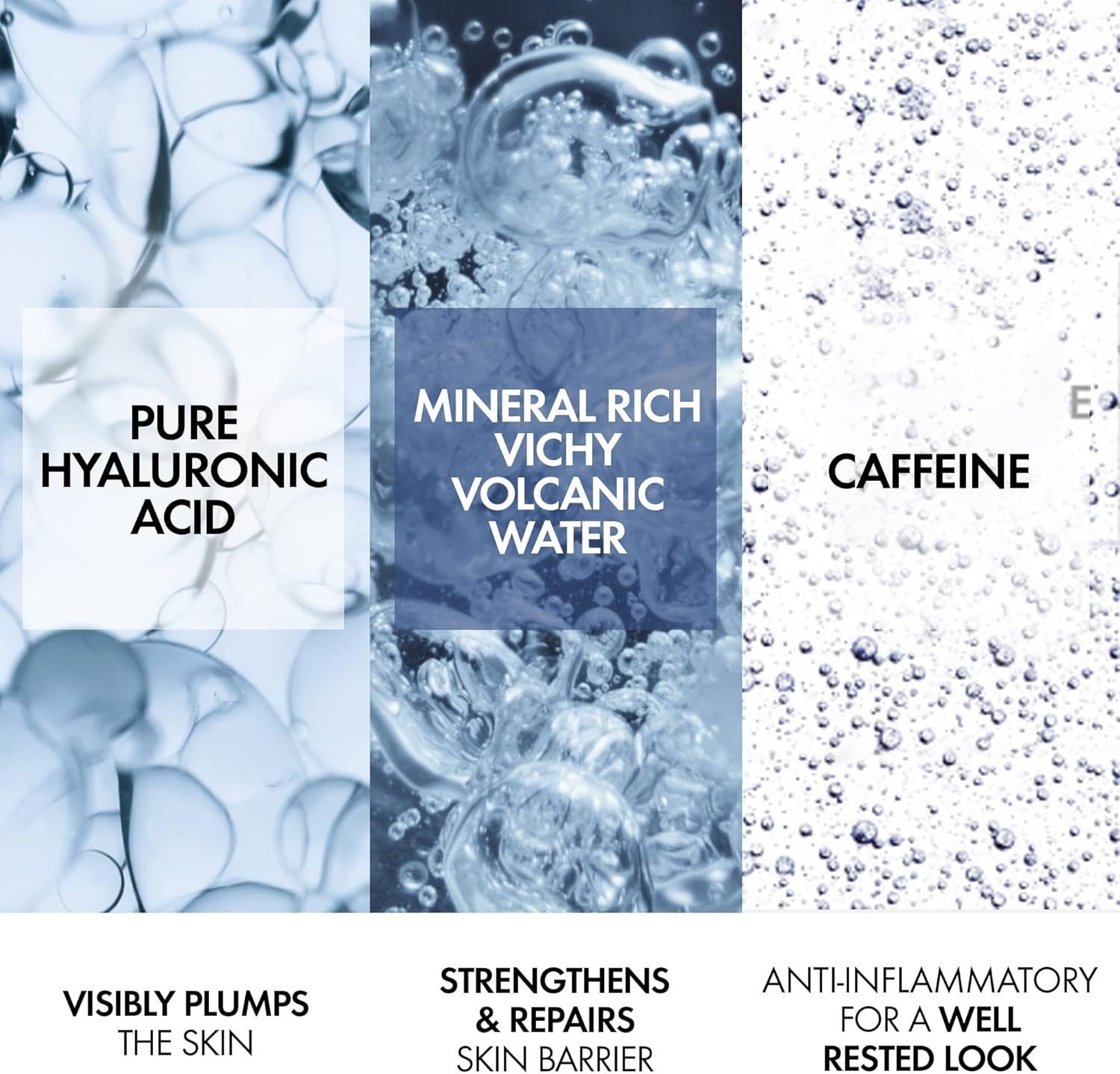 Vichy Mineral 89 Eyes Serum with Caffeine and Hyaluronic Acid, Moisturizing under Eye Cream Gel to Smooth Fine Lines and Hydrate Eye Area, Suitable for Sensitive Skin & Fragrance Free image number 2