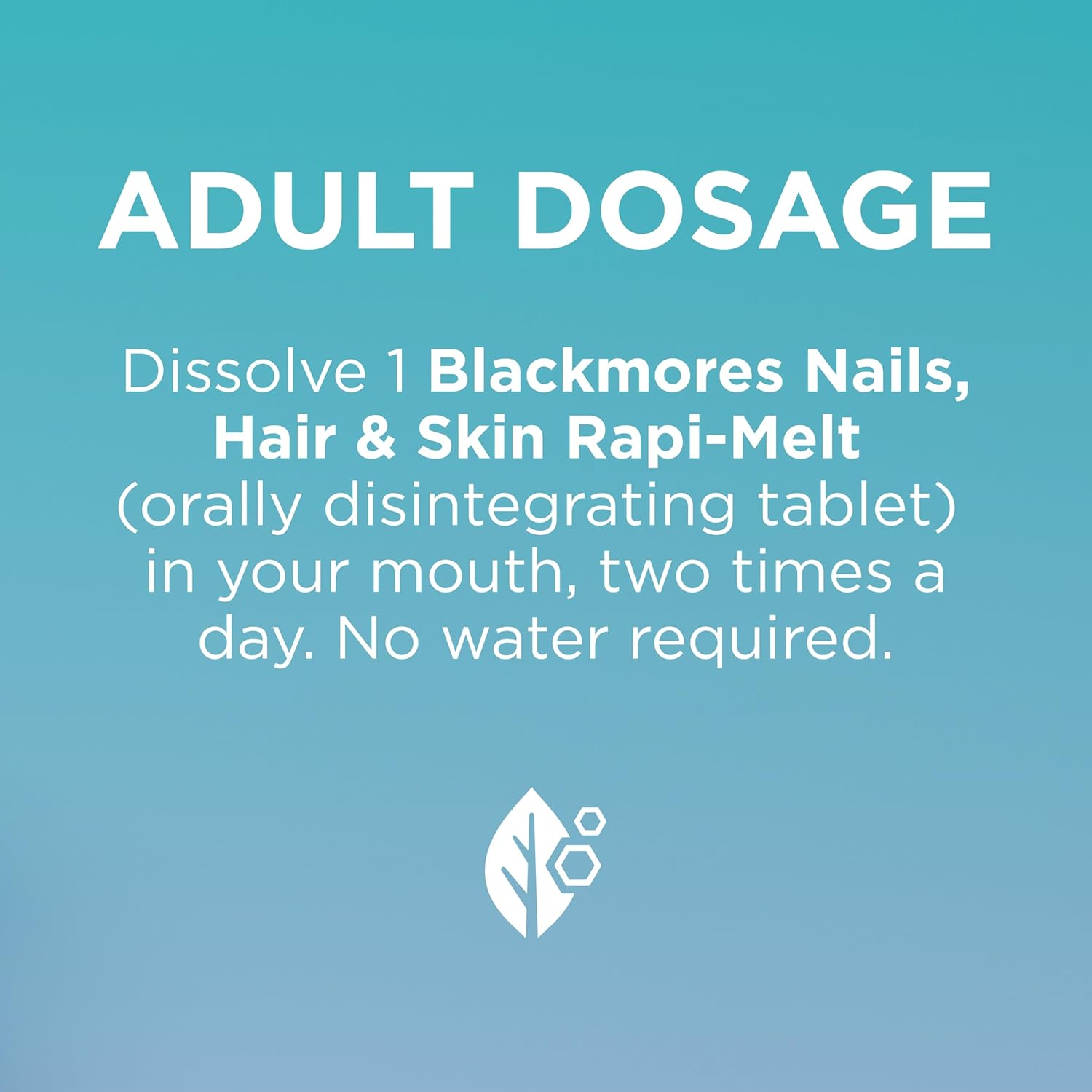 Blackmores Nails, Hair & Skin Rapi-Melt | Supports Hair, Skin & Nail Health | Formulated with Nicotinamide (B3), Biotin, Silica and Vitamin C | Blueberry Flavour | 60 Melts image number 3