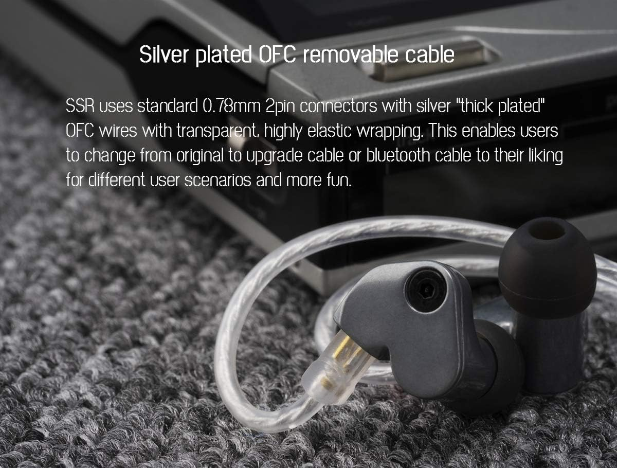 Moondrop SSR Earphone Brllumn-Coated Dome Diaphragm Dynamic Driver In-Ear Earphone White