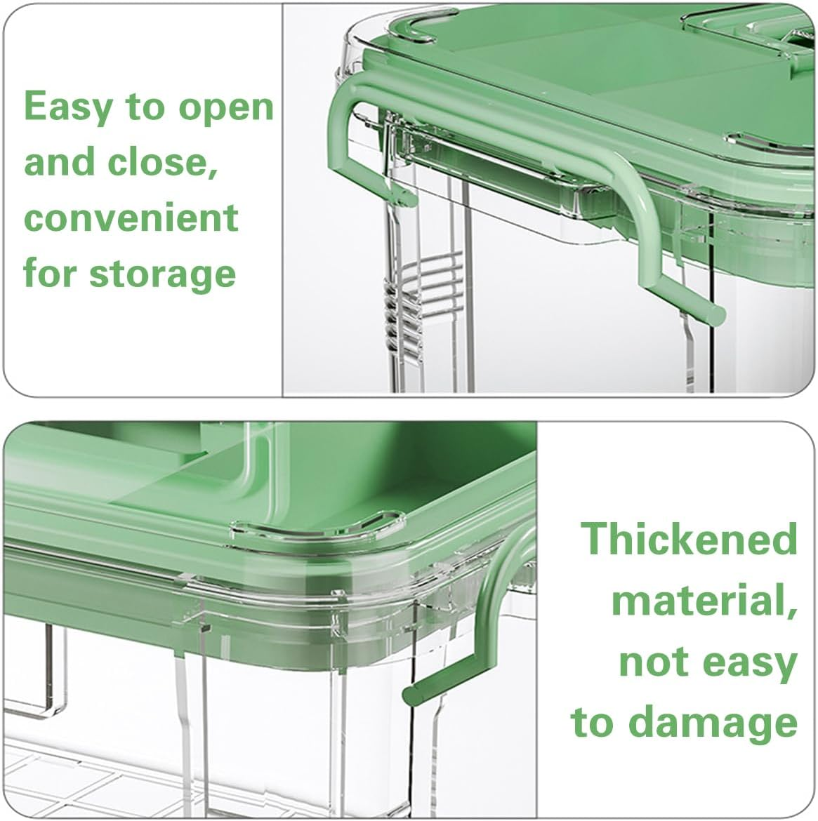 AIMALL Multi-Layer Medicine Storage Box &ndash; Transparent Medical Emergency Storage Box with Large Capacity for Household First Aid &ndash; PP Material, Easy Open Design, 2 Sizes image number 2