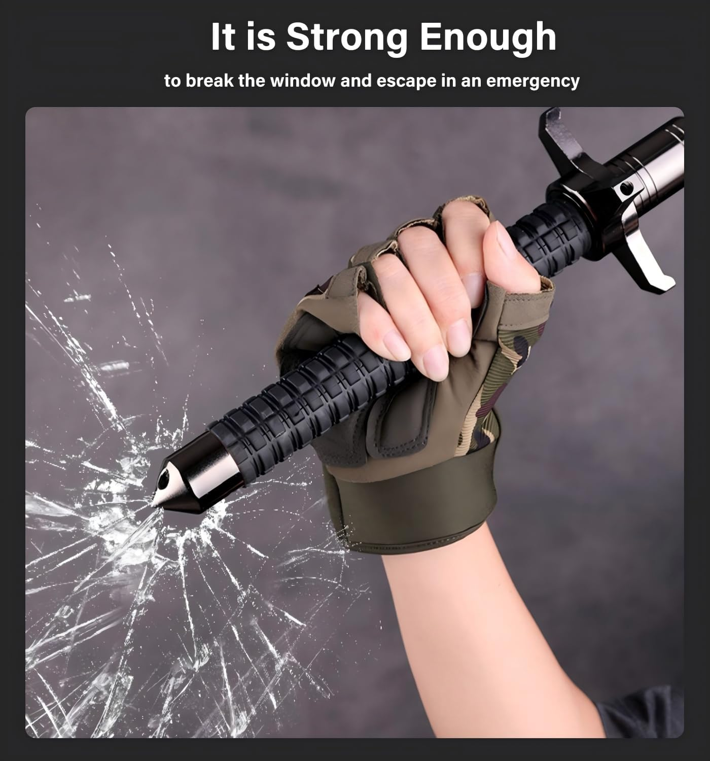 OUHINFU Collapsible Hiking Poles, Telescopic Trekking Pole, 32"/78Cm Extended Length, Anti-Slip Grip with Carry Bag, Ultralight for Hiking, Camping, Mountaining, Backpacking, Walking (Titanium Black)