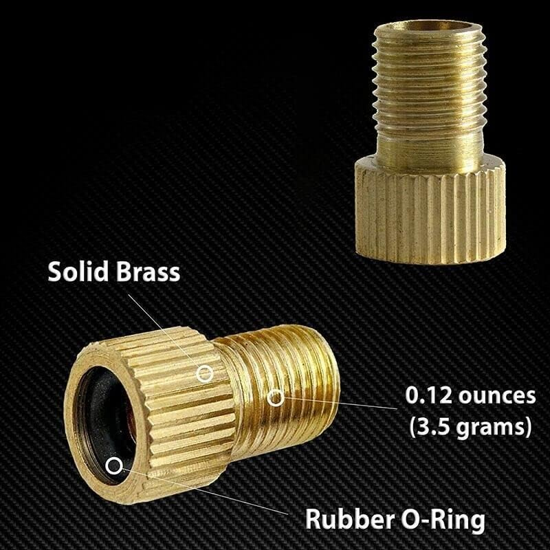 2PCS Bicycle Pump Adapters Converter Presta to Schrader Bike Valve Tyre Connector AU image number 5